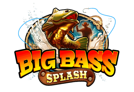 Underwater view of Big Bass Splash showing the fisherman wild character, turquoise water and the desert canyon rising above the surface